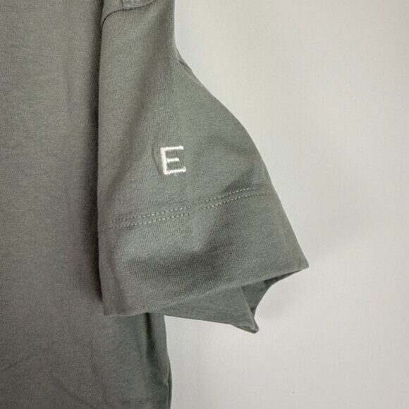 Everlane The Organic Cotton Short Sleeve Polo Mini Dress Sage Green White S - Picture 4 of 6